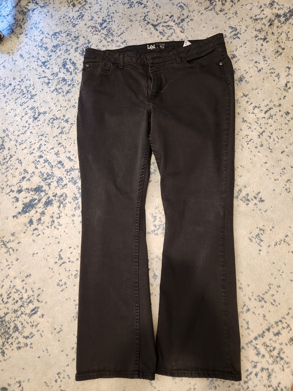 Lee Women's Black Flare Jeans